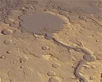 Above Gusev Crater, Mars