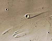 Picture of a crater island in Maja Valles