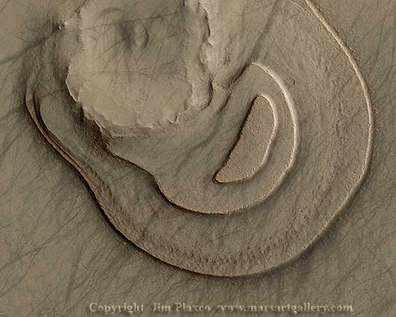 Eroded Martian Landform