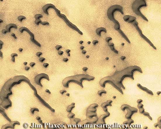 Martian Sand Writing