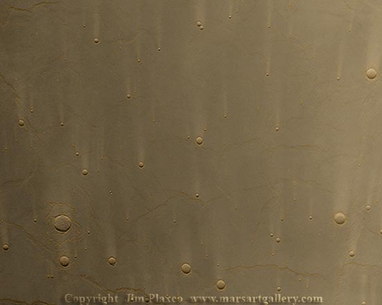 Picture of bright wind streak in the Syrtis Major Planitia area of Mars